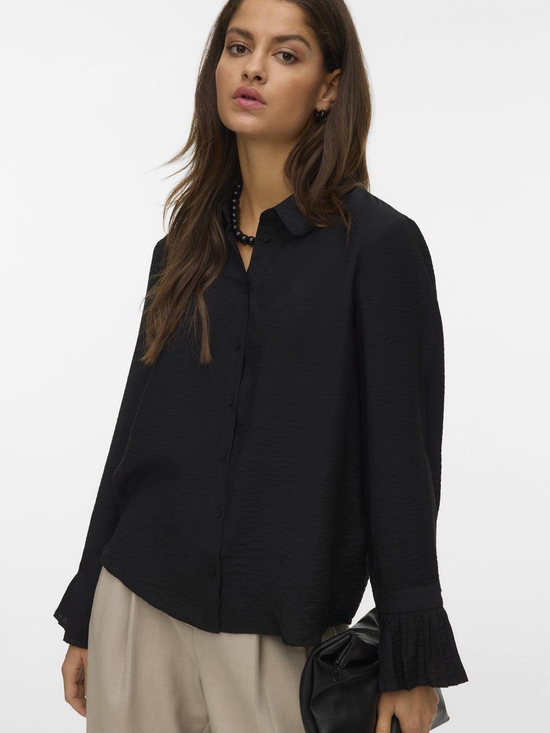 VMPLISSI Shirt - Black - VERO MODA & VILA Bergvik